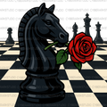 Black Knight Chess Piece Digital Design