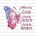 Blessed By God, Loved By Jesus Digital Design