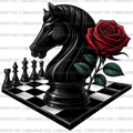 3D Style Chess Piece Digital Design