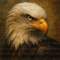 Beautiful Eagle Head Painting Digital Design