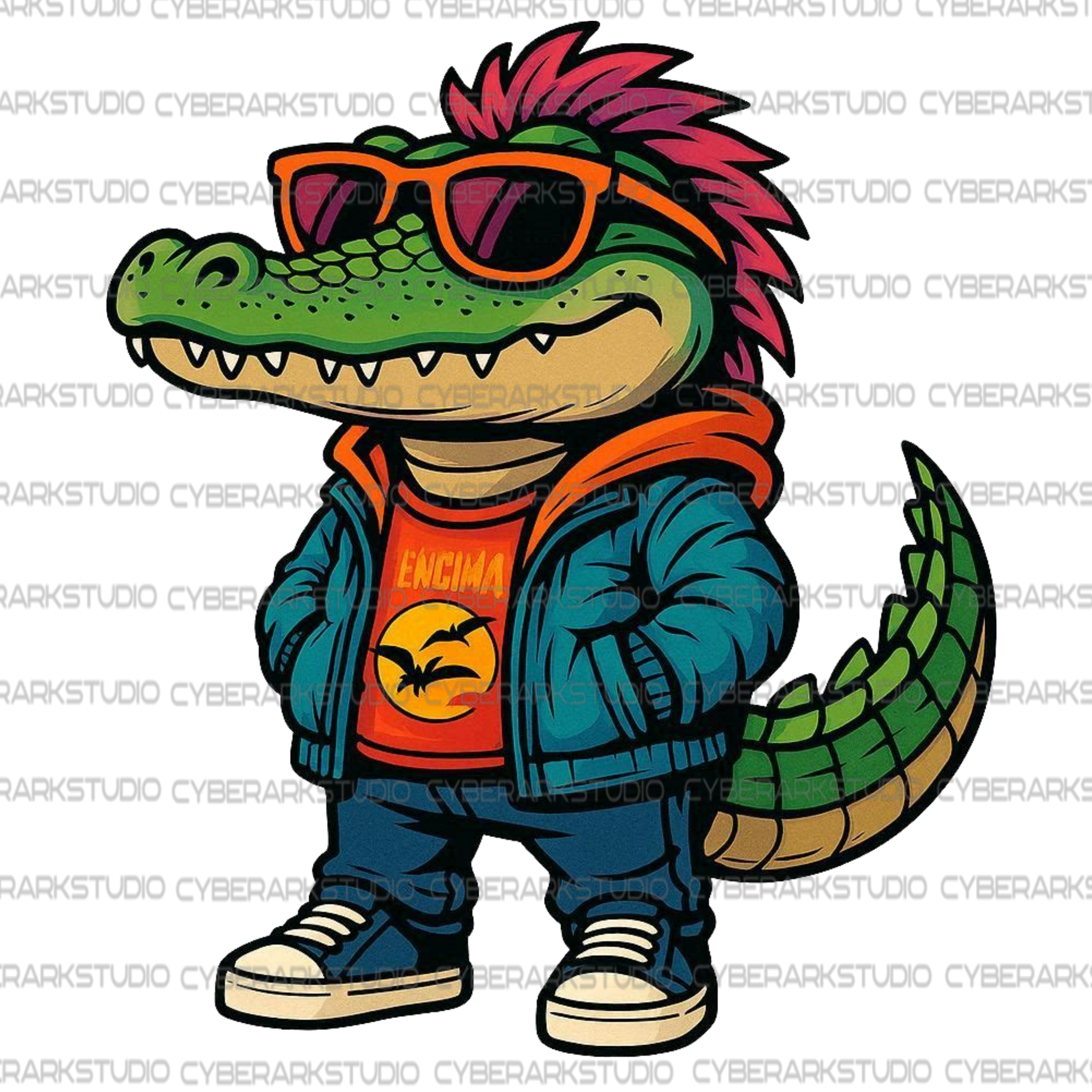 Cool Little Gator Dude Digital Design