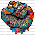 Graffiti Fist Digital Design Image
