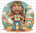 Goofy Hippie Freak 12 - Retro Design