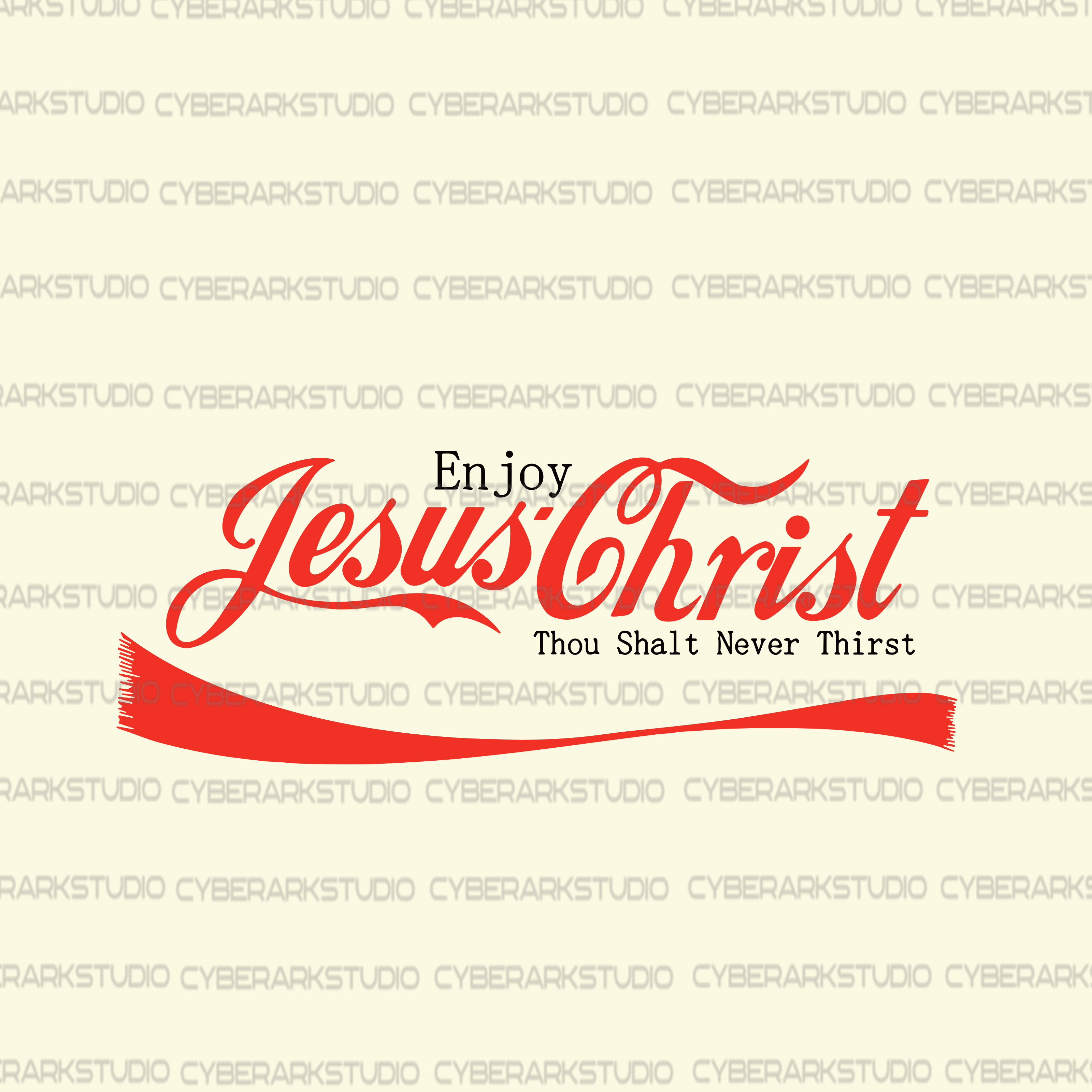 Enjoy Jesus Christ Coke Logo Digital Design Image