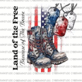 Land of The Free Digital Design T-Shirt or Wall Art