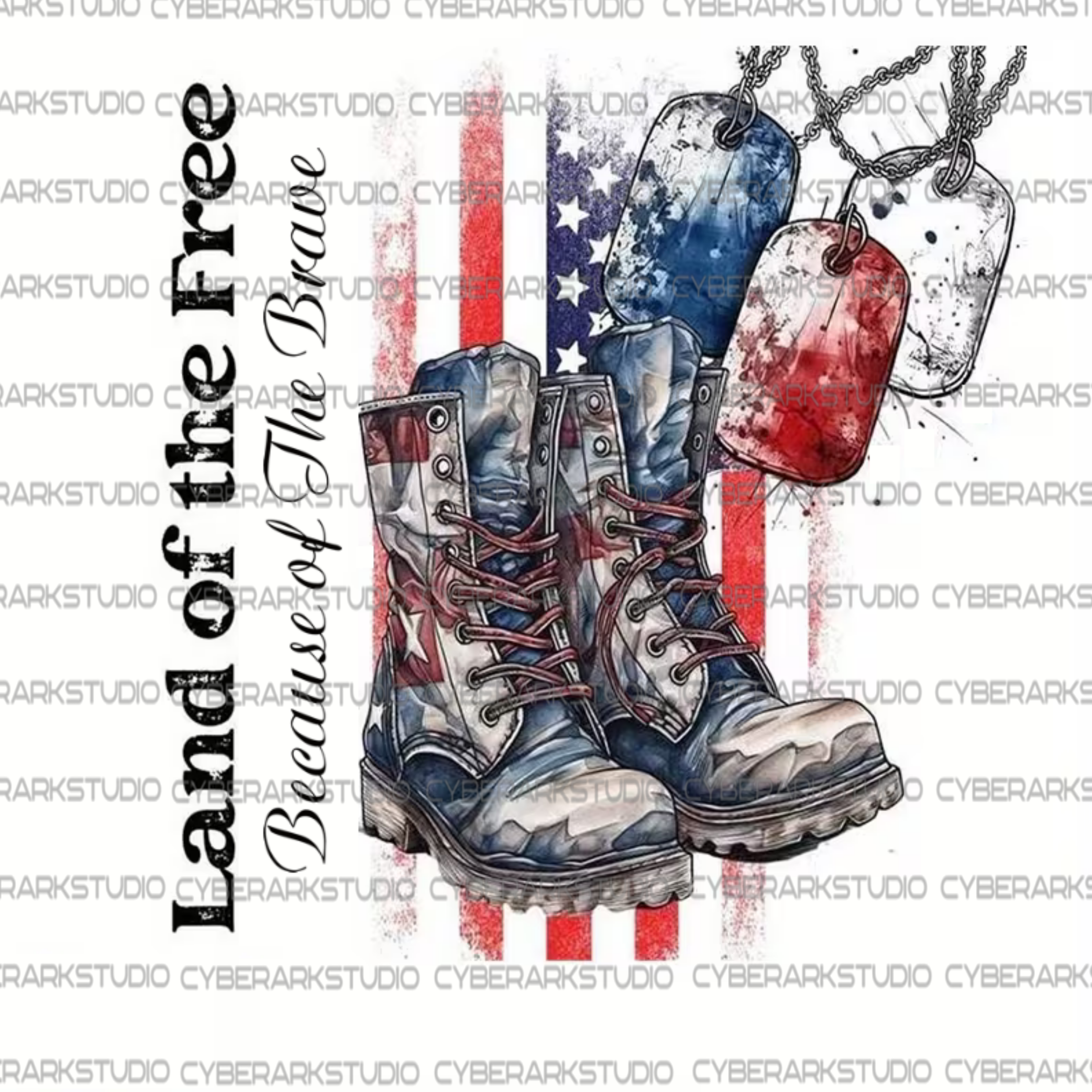 Land of The Free Digital Design T-Shirt or Wall Art