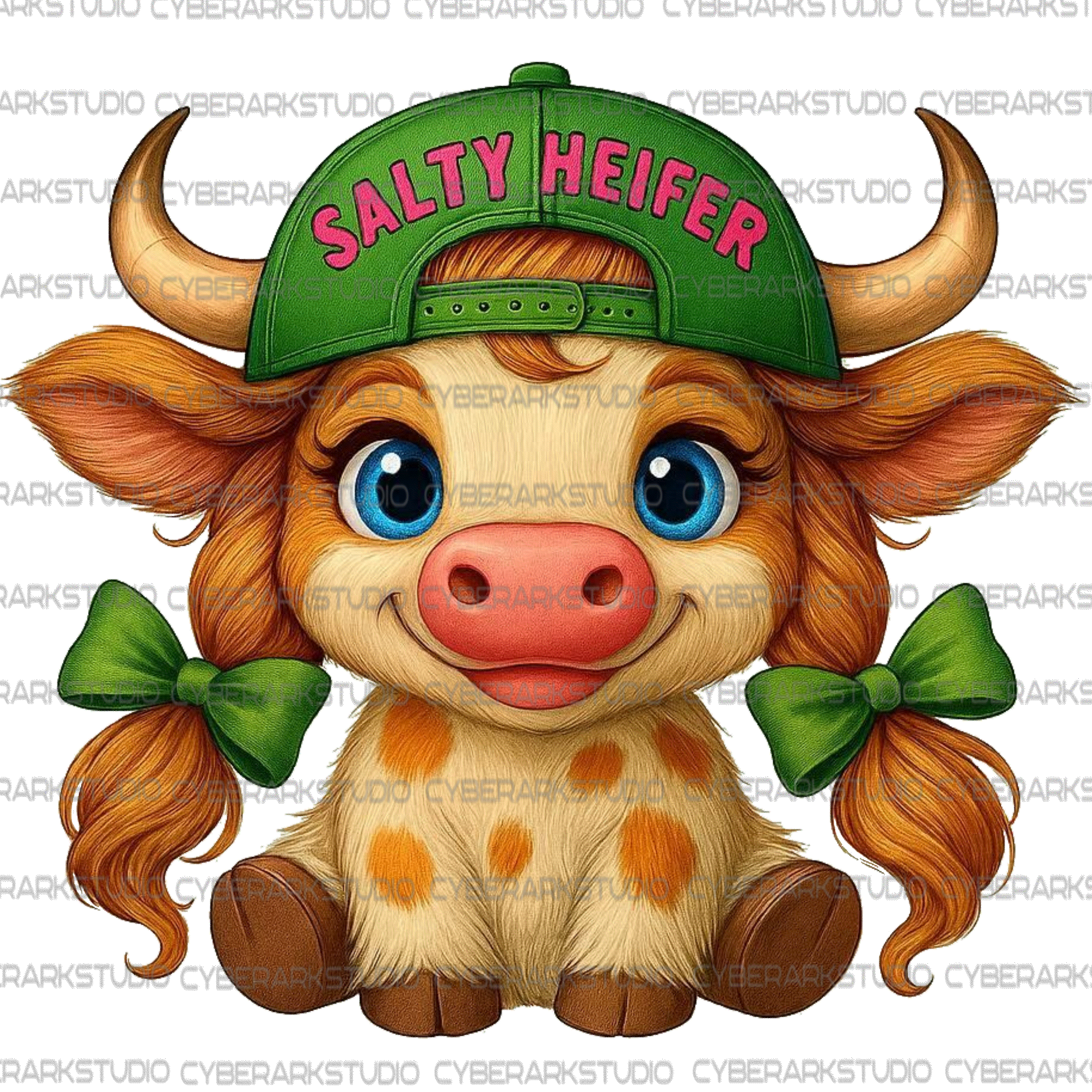 Salty-Heifer-Calf Digital Image Design