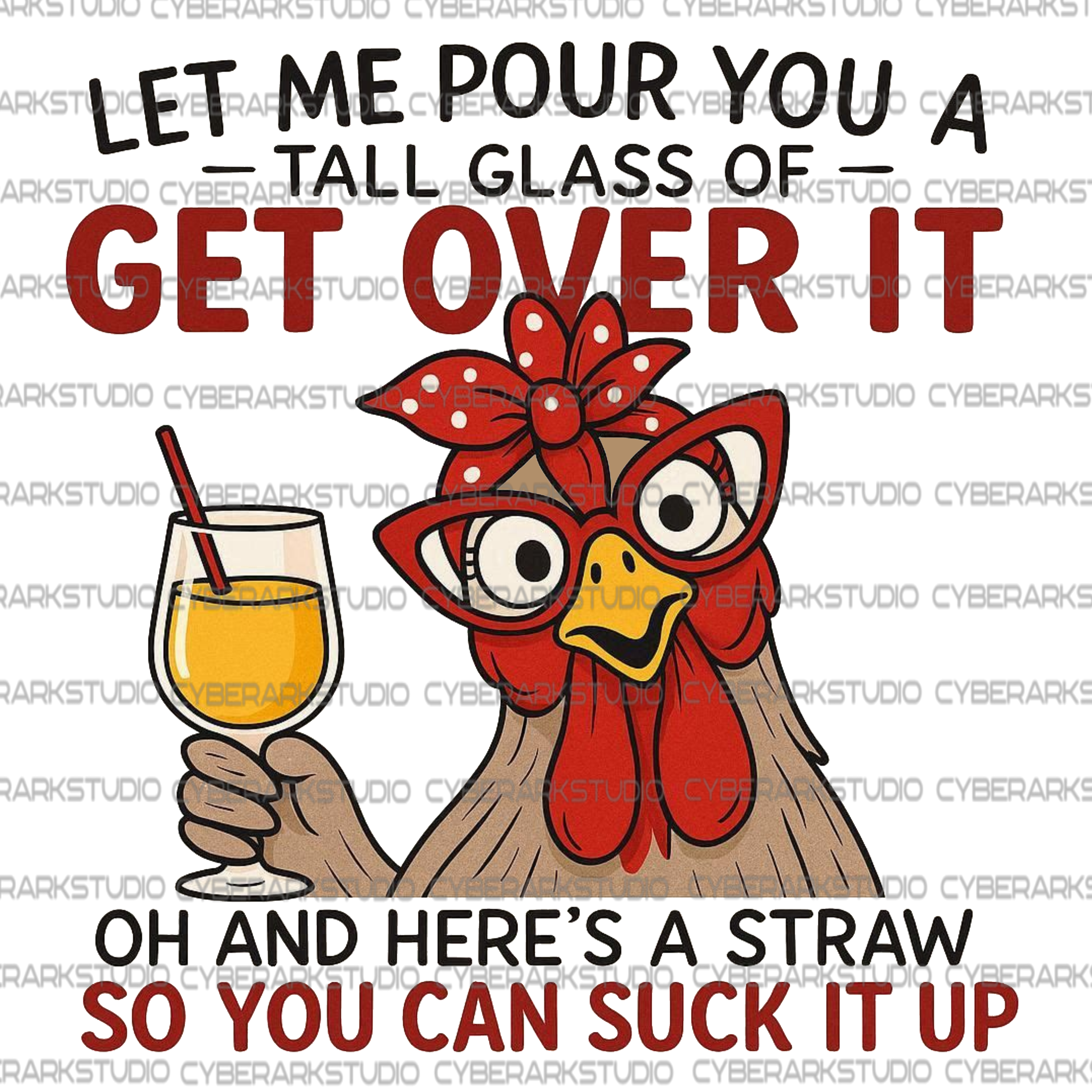 Funny Sarcastic Chicken 01 Digital Design