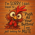 Funny Sarcastic Chicken 02 Digital Design