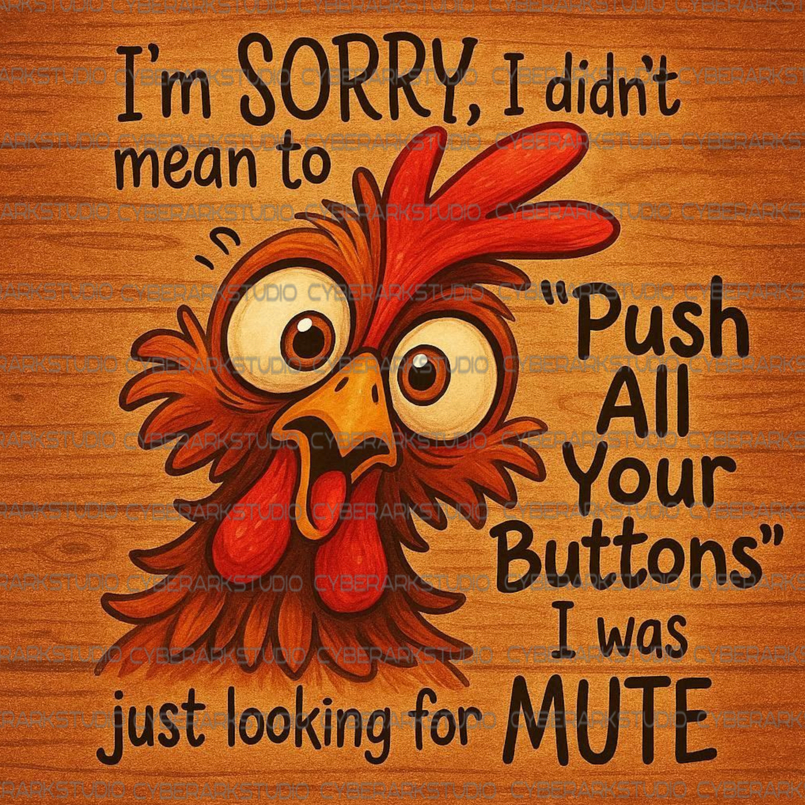Funny Sarcastic Chicken 02 Digital Design