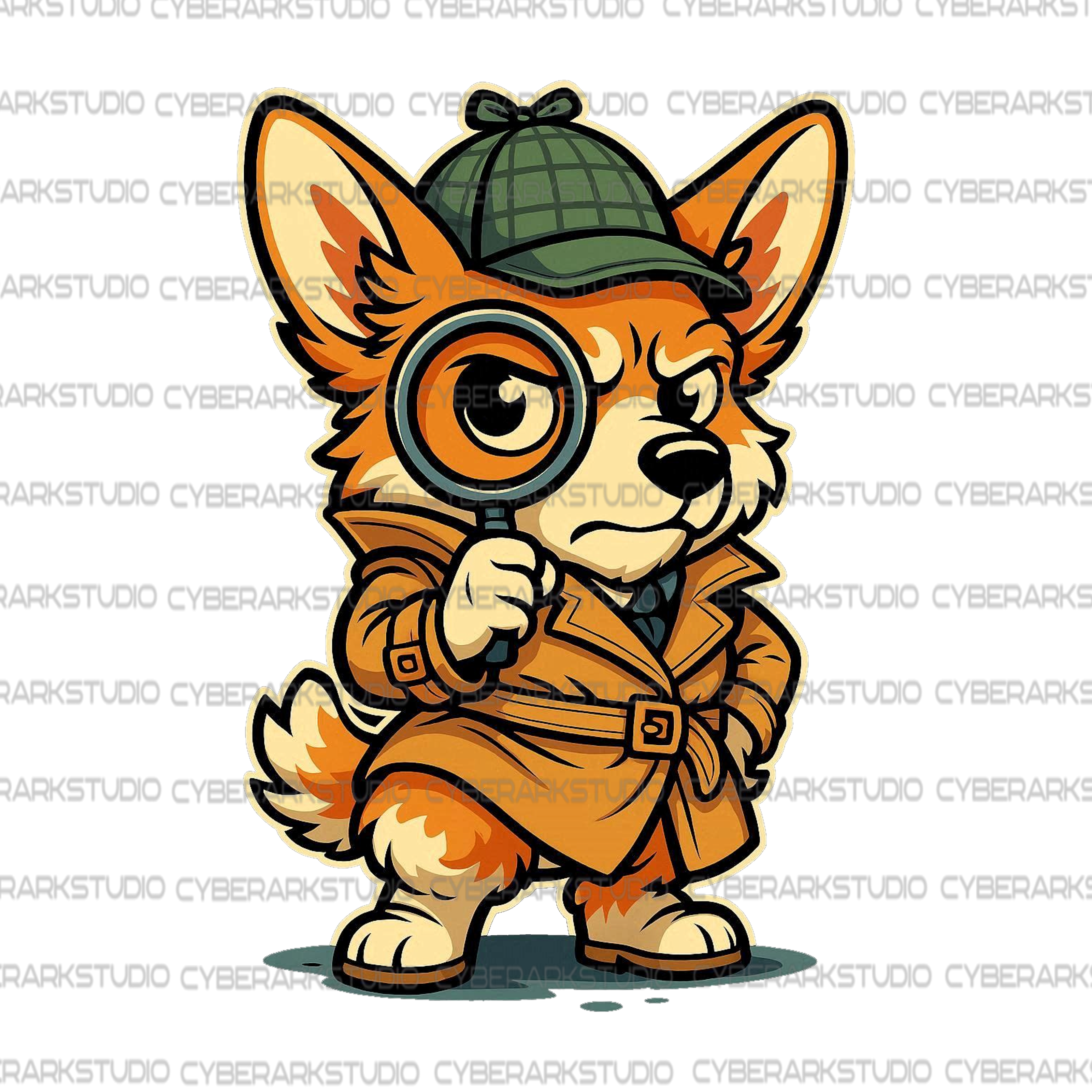 Sherlock Critter Yorkie Digital Design