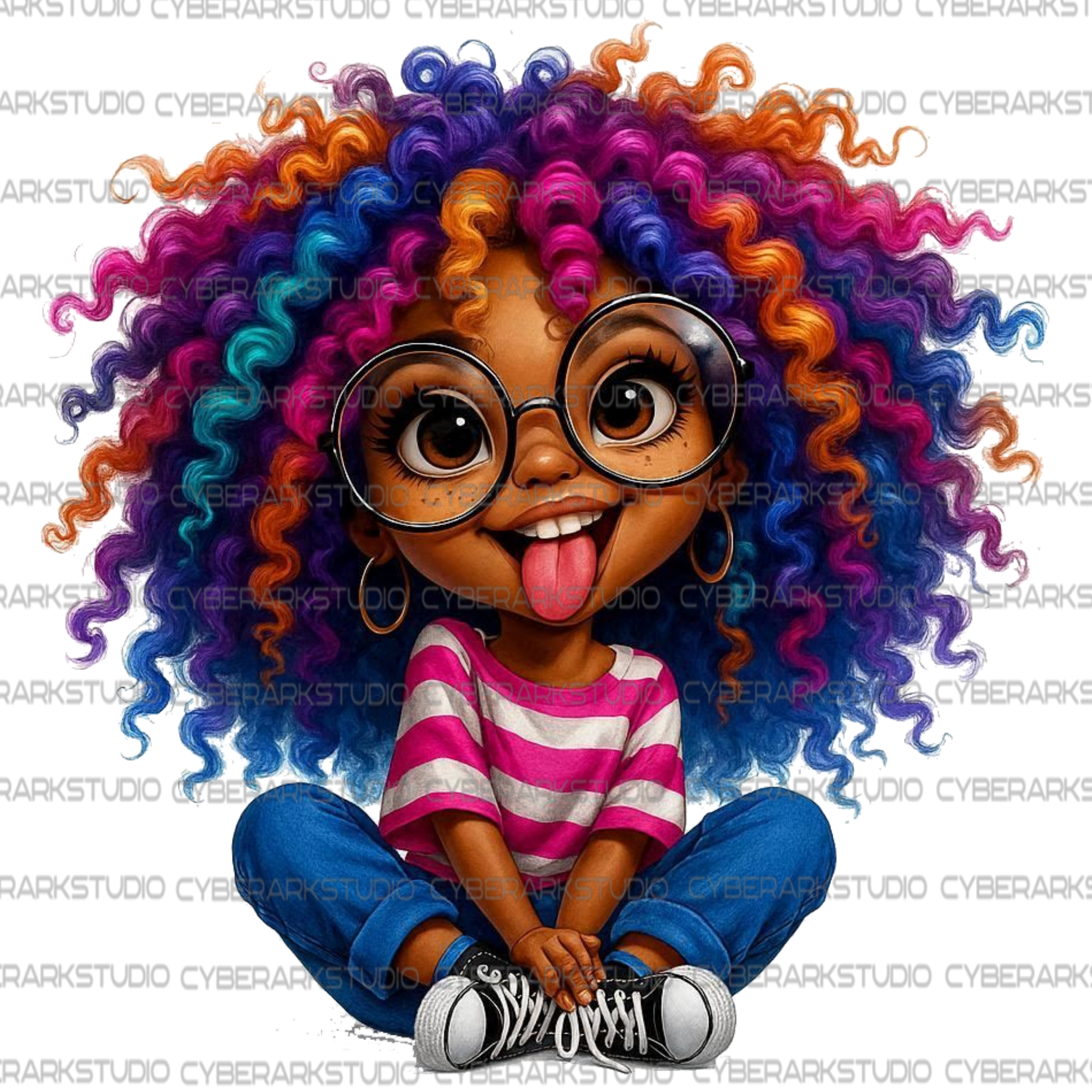 Silly Little Girl Digital Image Design
