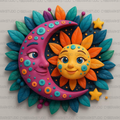 3D Sun and Moon Digital Design