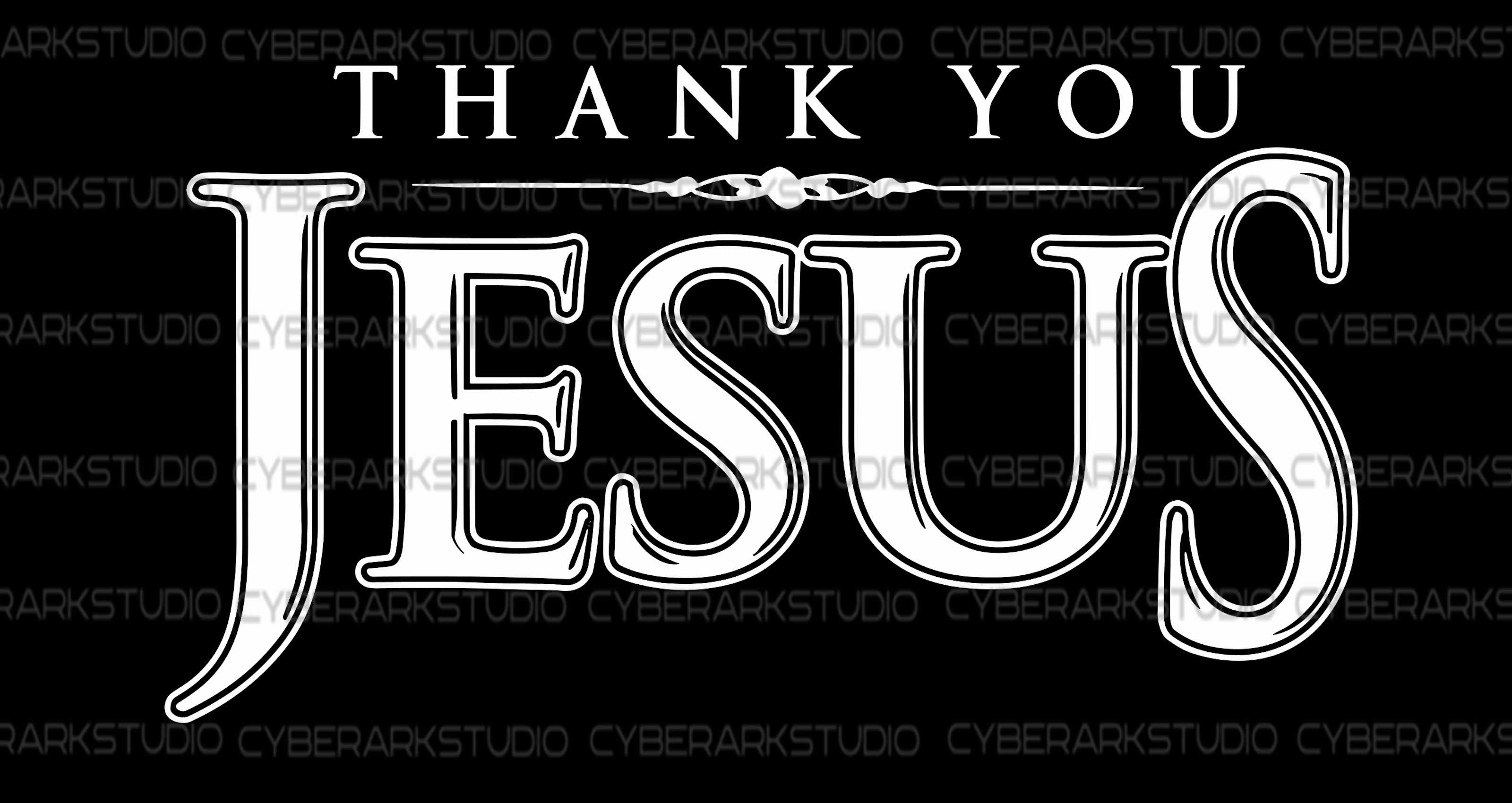 Thank You Jesus Digital Design T-Shirt Image