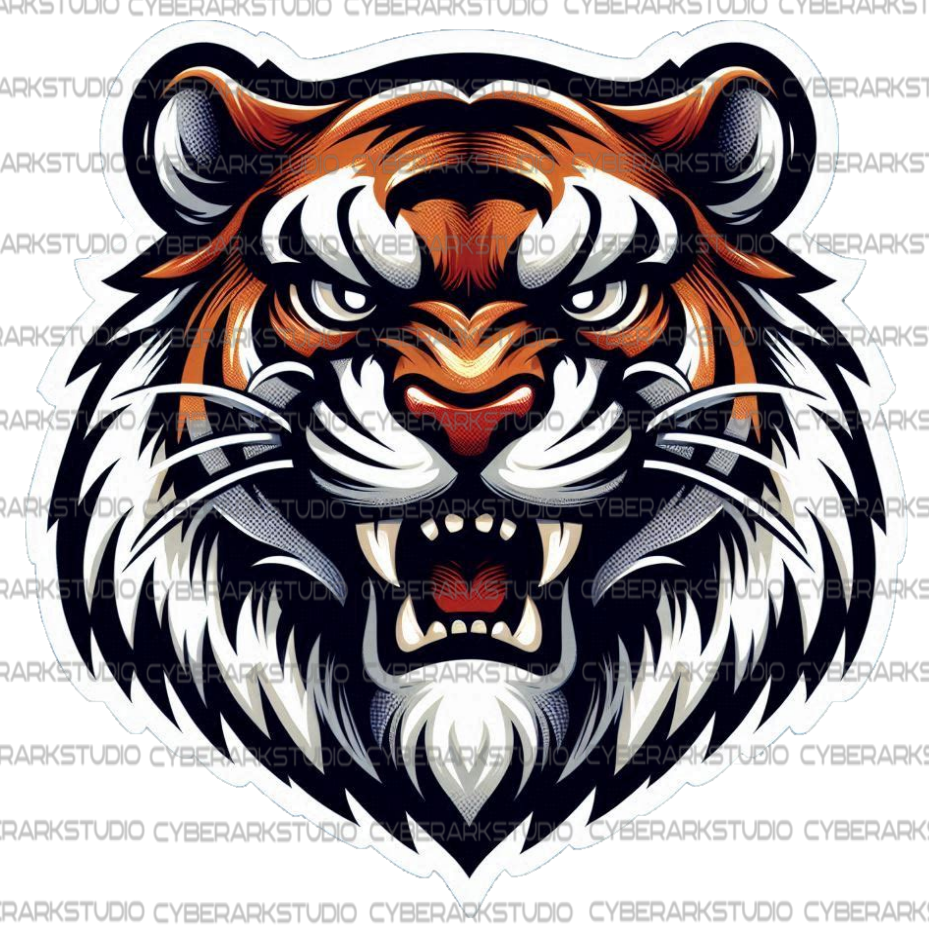 Tiger - Mascot Style Digital Image