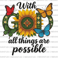 With God All Things Are Possible Digital Design