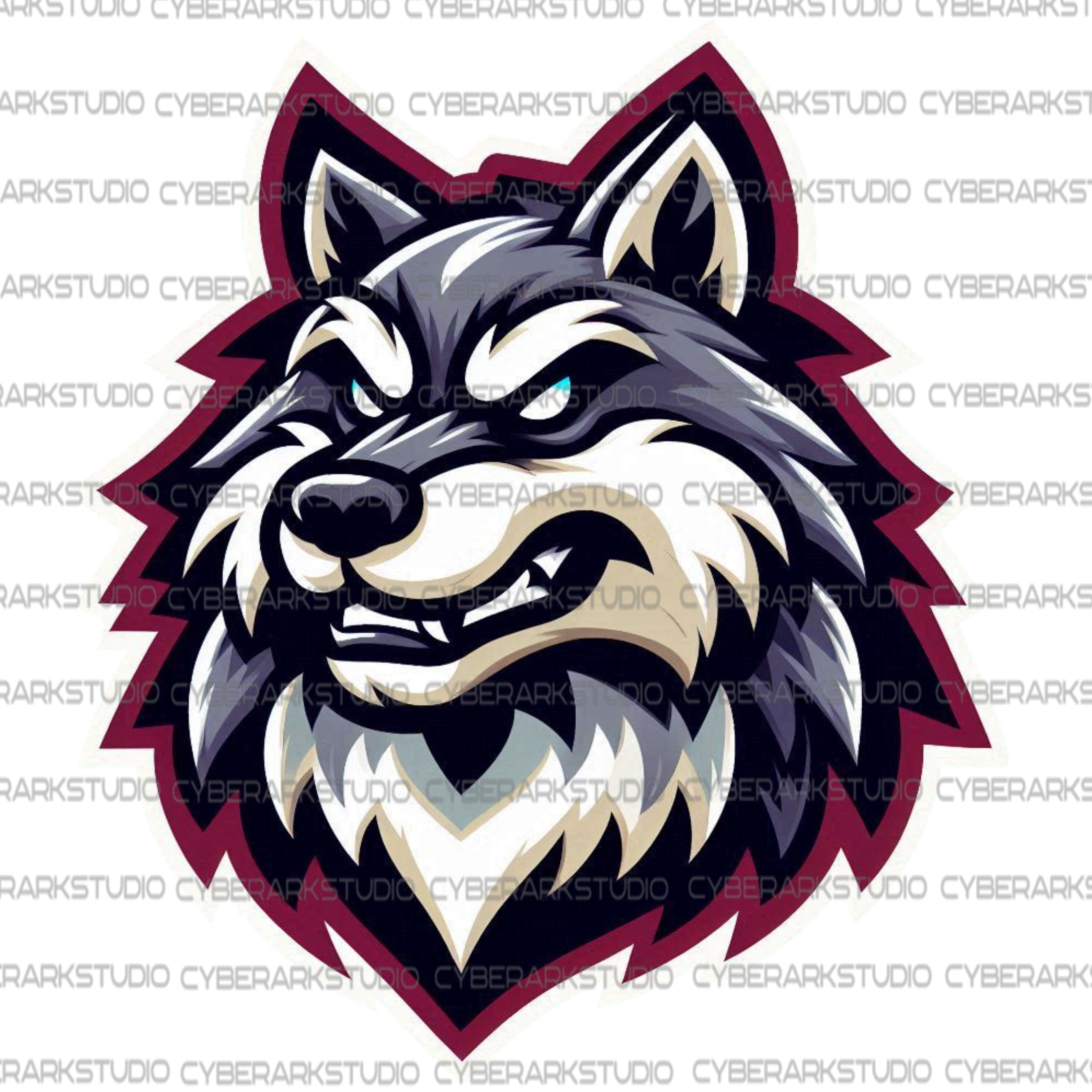 Wolf - Mascot Style Digital Image